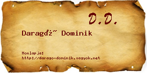 Daragó Dominik névjegykártya
