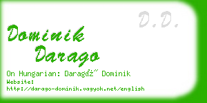 dominik darago business card